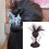 Extensión de cabello sintético liso con clip para moño 4