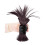 Extensión de cabello sintético liso con clip para moño 5