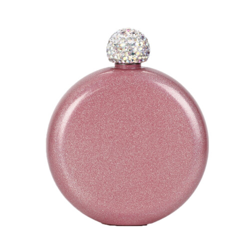 Begine Höftkolv Rostfritt Stål 140ml Rosa