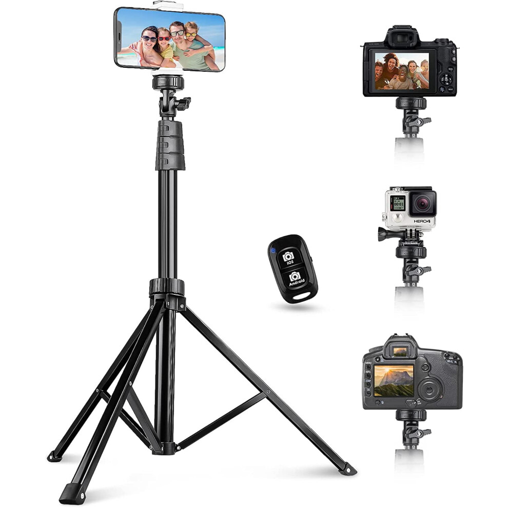 Phone Tripod And Selfie Stick With Wireless Remote 354484114785