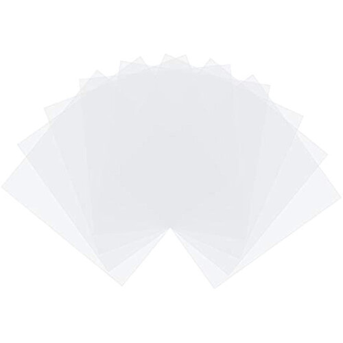 Bügelperlen-Bügelpapier, quadratisch, transparent, 50 Stück