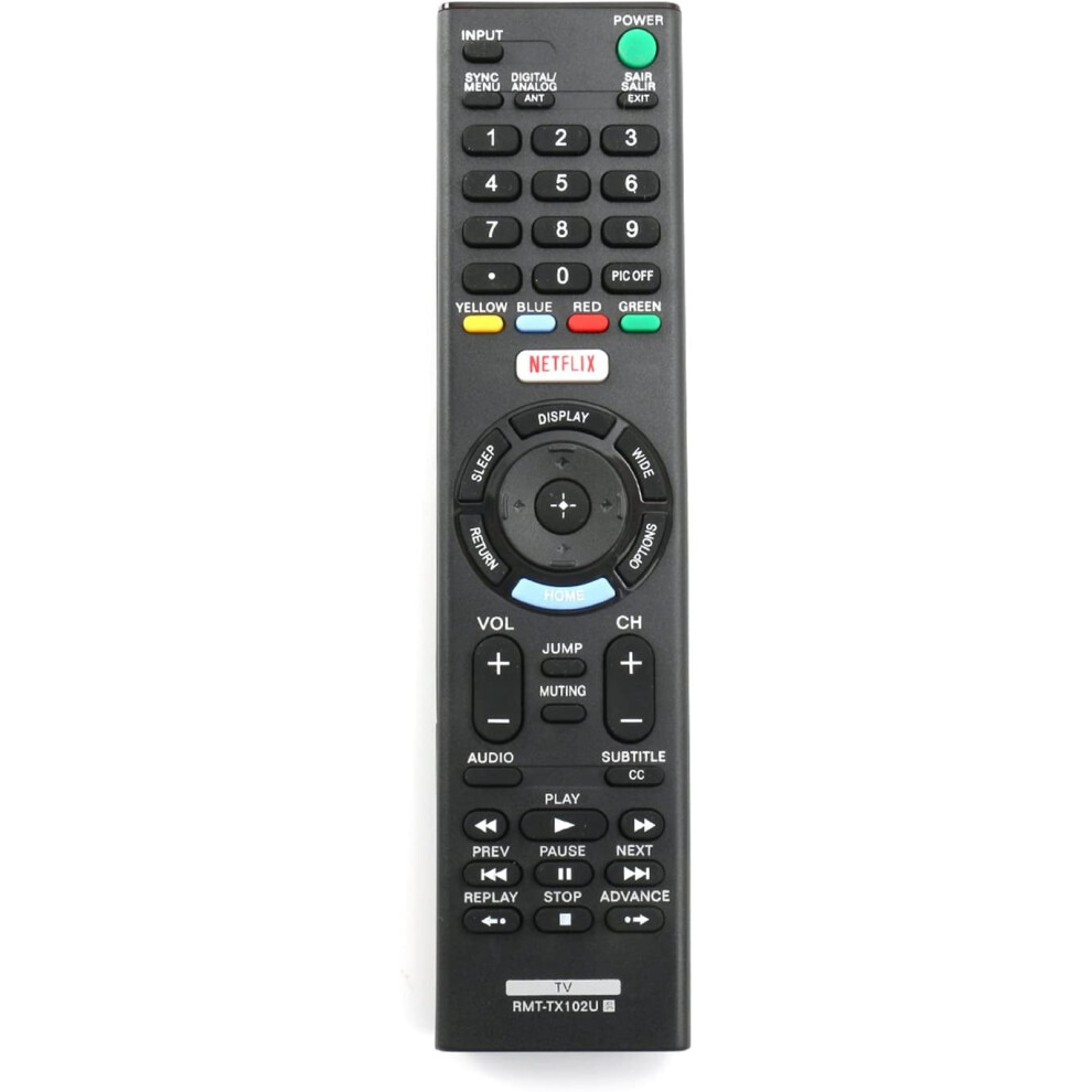 Rmt-Tx102u Replacement Remote For Sony Bravia Tvs 354484117939
