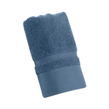 Serviette de toilette en coton bleu violet ultra douce et absorbante (1 pièce)