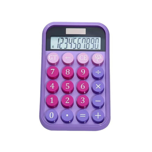 Calcolatrice solare 2 in 1, portatile per studenti e ufficio. 1