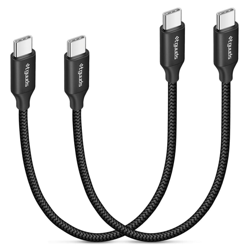 Usb C To Usb C Cable 1 Ft 2-Pack 60W Fast Charging 354484115263