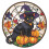 Halloween vinduesklæber til glasdøre, hvalpegræskar 2