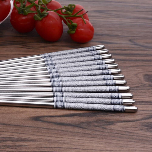 Steel Chopsticks Gift Set Household 1 Pair 2