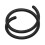 Yuehao næsering til kvinder med spiral, sort, 1 stk. 1