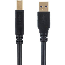 Kabel USB-A na USB-B 3.0 černý, 2 m, balení po 3 ks