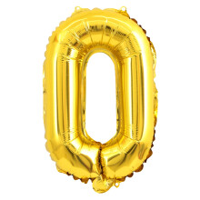 Partyflagga Ballongset Guld Bokstavsdesign 10 st