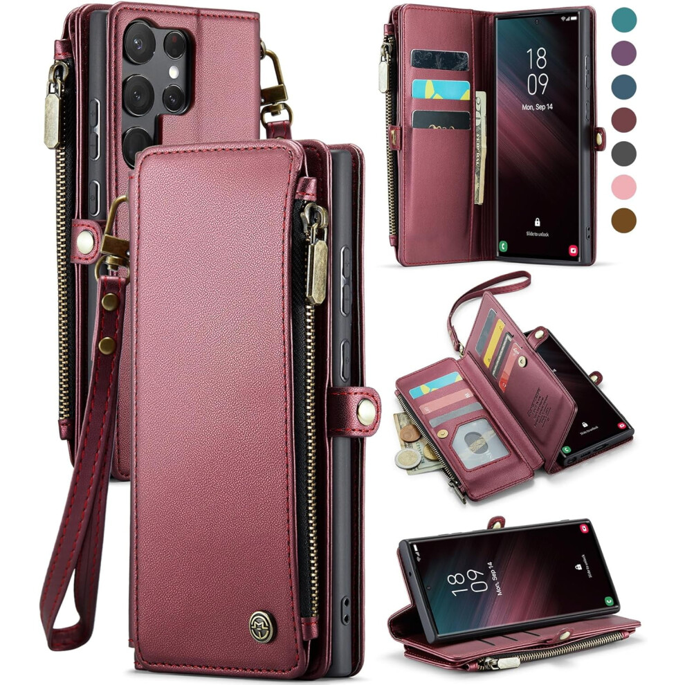 Samsung Galaxy S23 Ultra Wallet Case Pu Leather Rfid 354484116727