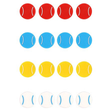 16pcs Tennis Racket Dampeners, Soft Silicone Racquet Vibration Damper Cute Pattern Shock Absorbers Tennis Accessories