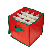 Aufbewahrungsbox für Weihnachtsschmuck mit verstellbaren Fächern