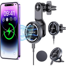 Magnetisk trådlös billaddare för iPhone 12–14