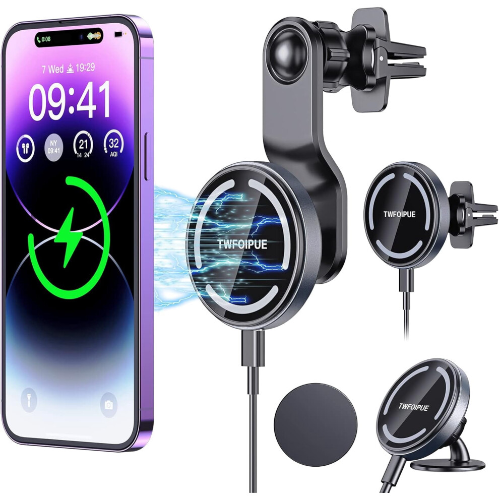 Magnetic Wireless Car Charger Mount For Iphone 12Â14 354484115805