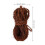 Corda decorativa in seta intrecciata marrone, 3 rotoli 5