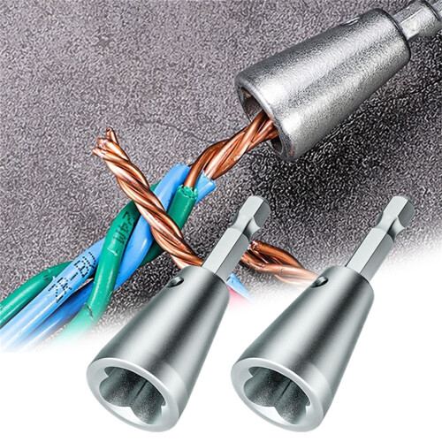 Ferramenta para torcer fios em furadeiras e equipamentos elétricos, 1 peça.