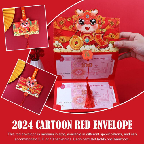 Red Envelope for Chinese New Year 2024 Foldable 1