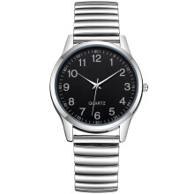 Orologio da donna al quarzo con cinturino in acciaio, leggero e alla moda.
