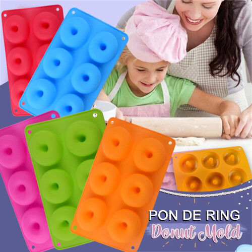 Fankiway silicone donut baking molds non-stick set 2
