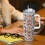 Vaso de acero inoxidable de Mickey Mouse de 40 oz con asa y 7