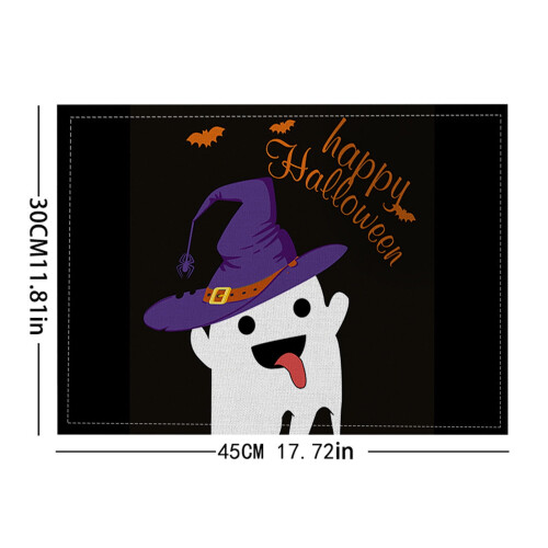 Halloween placemats linen heat-insulating 4-pack 1