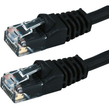 Ethernetový patch kábel Cat6UTP čierny 0,5 m