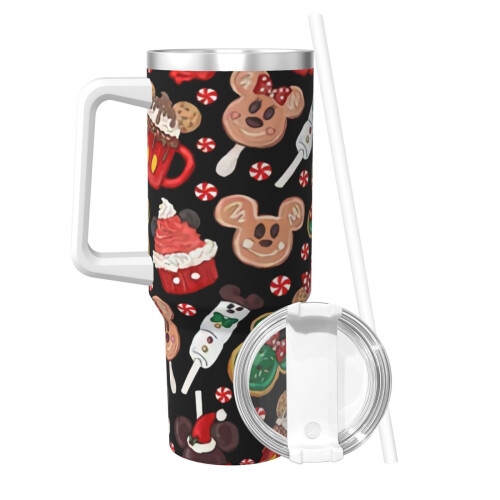 Mickey Mouse 120 cl rustfrit stålkrus med hank 1