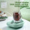Tasse à café USB verte avec agitateur et soucoupe (1 pièce) 7
