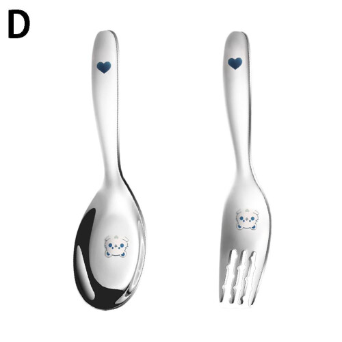 Cuillère repas à manche court en acier inoxydable (1 pièce) 1