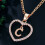 Initiaalketting voor dames met AZ-letterhanger. 1