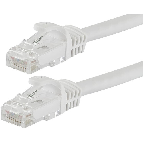 Prepojovací kábel Cat5e Ethernet biely 1,5 m