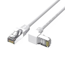 Ethernetový kábel CAT6, pravouhlý, 90 stupňov, 1 m