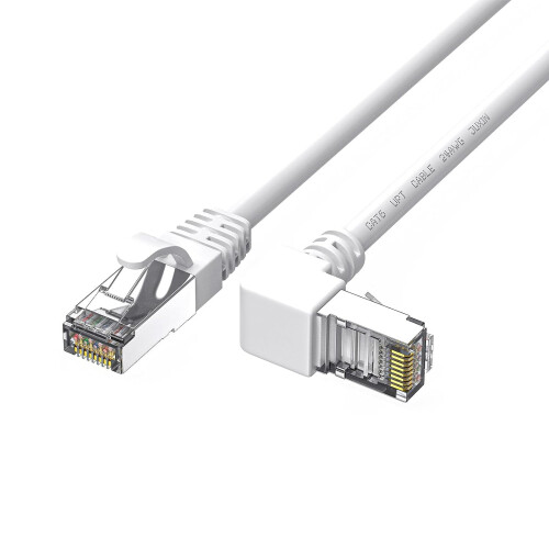Cabo Ethernet CAT6 com ângulo reto de 90 graus, 1 m