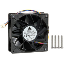Ventoinha de refrigeração Delta QFR1212GHE12V2.7A120x120x38mm com 4 pinos