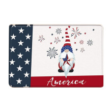 Amerikansk flag dørmåtte skridsikker gummi 18x30 tommer