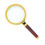 Lupă din mahon 10X pentru citit 1 buc. 1