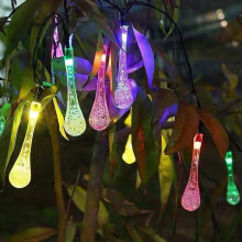 Xerdsx LED sne pompom lanterne lyskæde 10 m 80 lys