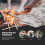 Camping fire starter kit friction drill portable wooden 6