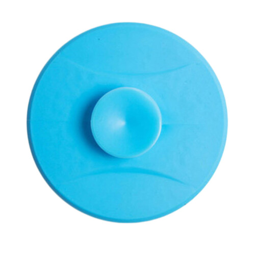 Couvercle de siphon de sol en silicone avec bouchon (4 pièces, bleu)