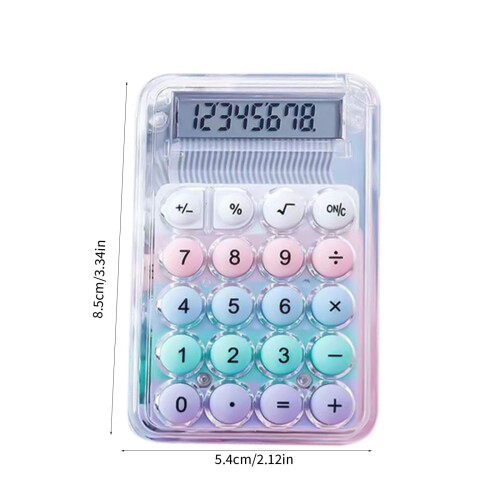 Mechanical Calculator 12-Digit LCD Large Buttons 2