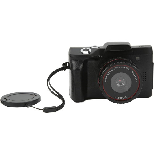 Câmera digital de 16MP e 1080P com tela giratória de 180