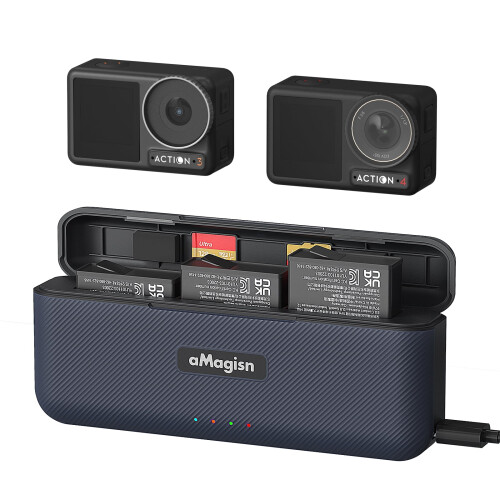 DJI Osmo Action4/3 Schnellladebox 3-Port USB-C Hub mit
