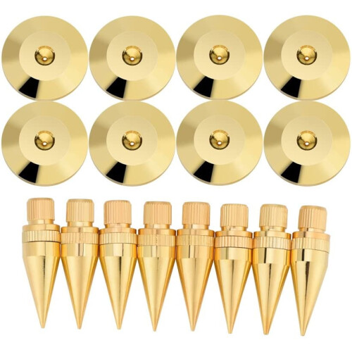 Speaker Spike Pad Kit Pure Copper 8 Pairs