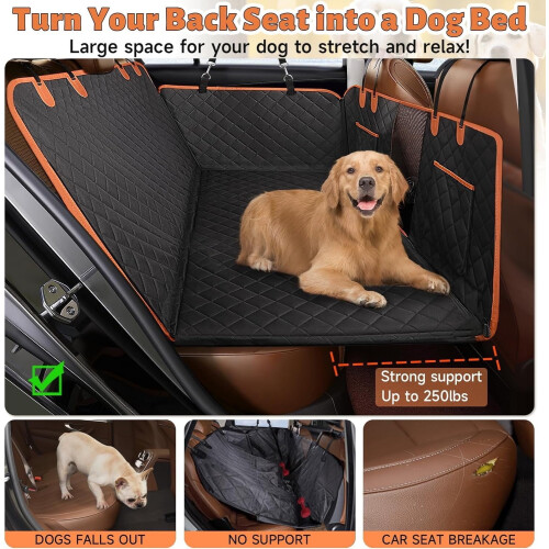 Housse de siège auto pour chien imperméable et résistante (1 pièce) 2