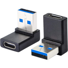 Pravoúhlý adaptér USB A samec na USB C samice