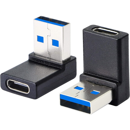 Pravoúhlý adaptér USB A samec na USB C samice