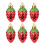Vigorbear Weihnachts-Erdbeer-Ornament-Set, 6-teilig 1