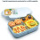 Bento box con divisorio e cucchiaio, blu, 1 pezzo 1