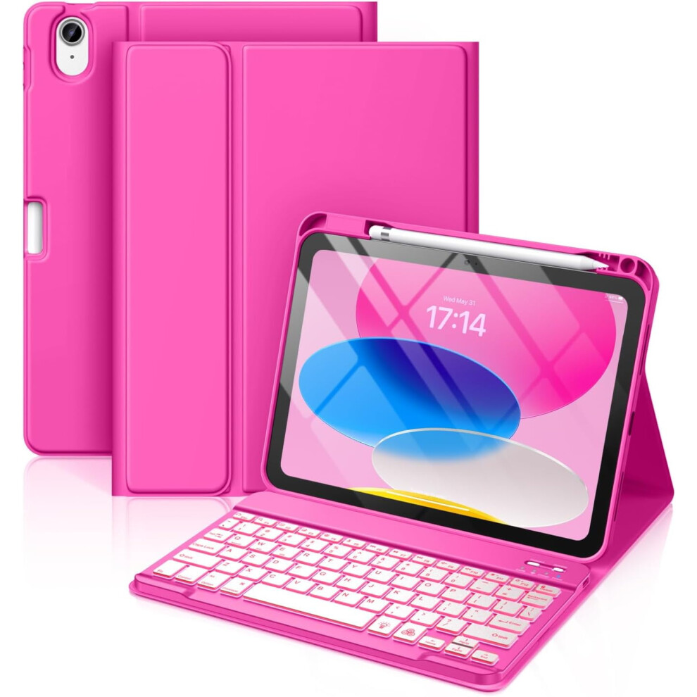 Ipad 10Th Gen Case With Backlit Detachable Keyboard 10.9 354484125668